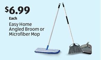 Aldi Easy home angled broom or microfiber mop offer