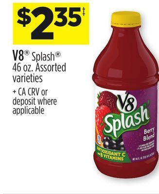 Dollar General V8® splash® offer
