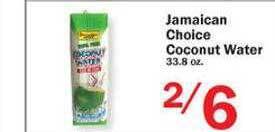 Food Bazaar Jamaican choice coconut water offer