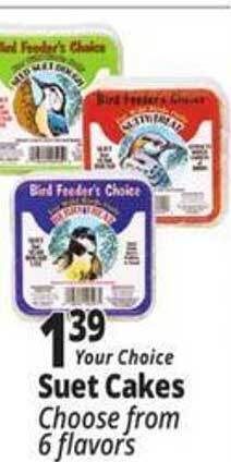 Ocean State Job Lot Suet cakes offer