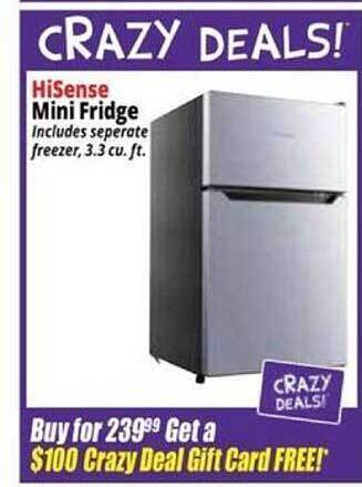 Ocean State Job Lot Hisense mini fridge offer