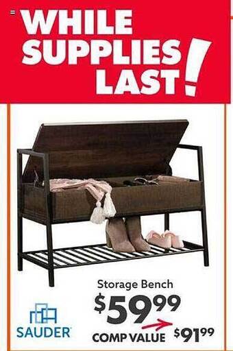 Big Lots Storage bench offer