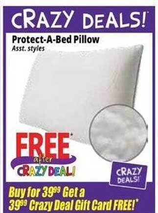 Ocean State Job Lot Protect-a-bed pillow offer