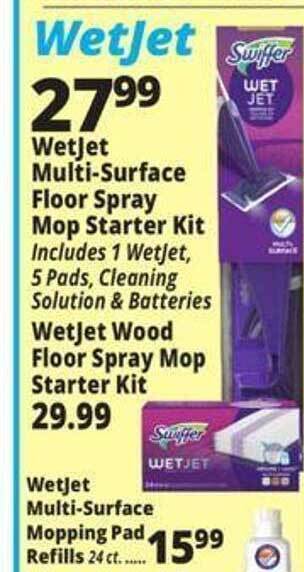 Ocean State Job Lot Wetjet multi-surface floor spray mop starter kit wetjet wood floor spray mop starter kit offer