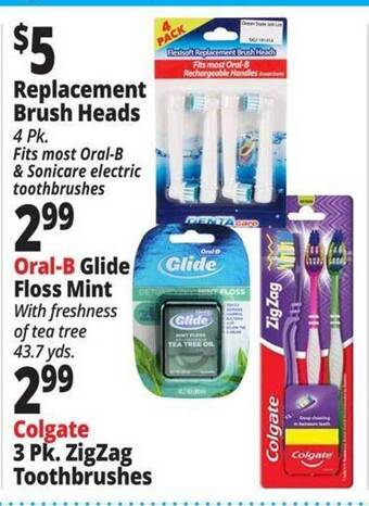 Ocean State Job Lot Replacement brush heads offer