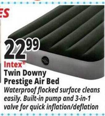Ocean State Job Lot Intex twin downy prestige air bed offer