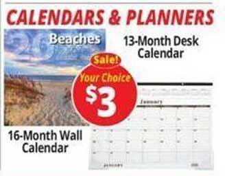 Ocean State Job Lot Calendars & planners offer