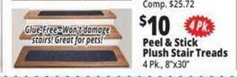 Ocean State Job Lot Peel & stick plush stair treads offer