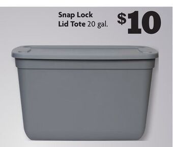 Family Dollar Snap lock lid tote offer