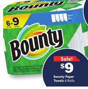 Family Dollar Bounty paper towels offer