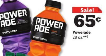 Family Dollar Powerade offer