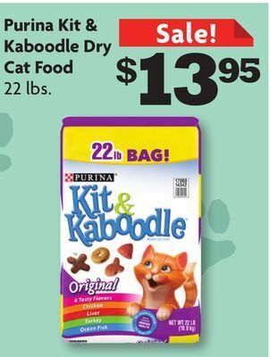 Family Dollar Purina kit & kaboodle dry cat food offer