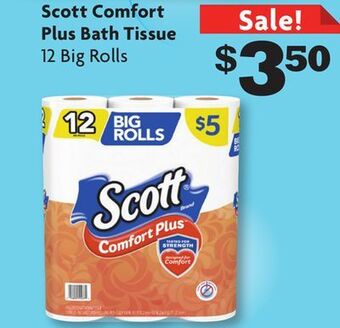 Family Dollar Scott comfort plus bath tissue offer
