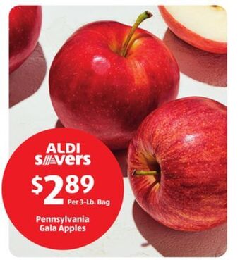 Aldi Pennsylvania gala apples offer