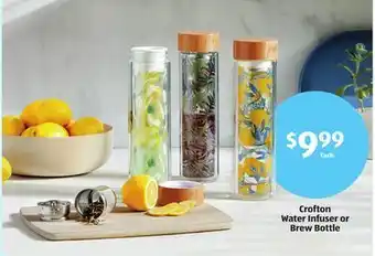 Aldi Crofton water infuser or brew bottle offer