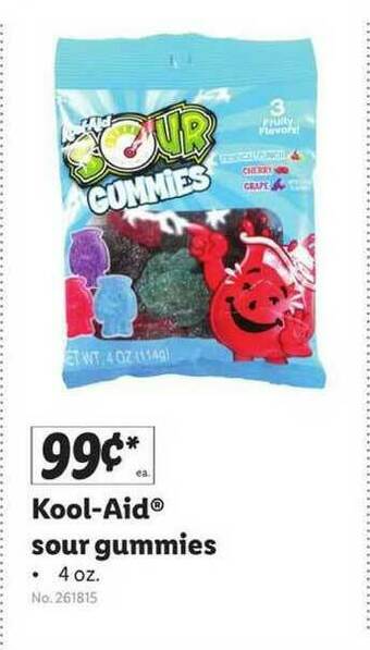 Lidl Kool-aid Sour Gummies offer