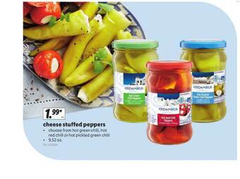 Lidl Cheese Stuffed Peppers offer