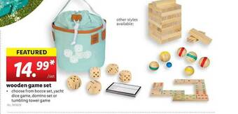 Lidl Wooden Game Set offer