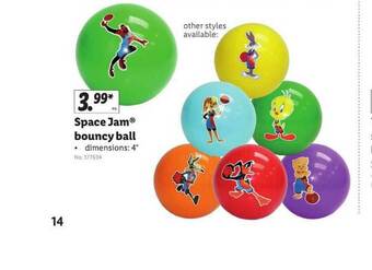 Lidl Space Jam Bouncy Ball offer
