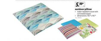 Lidl Outdoor Pillow offer