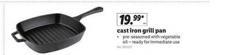Lidl Cast Iron Grill Pan offer