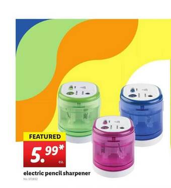Lidl Electric Pencil Sharpener offer