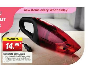 Lidl Handheld Car Vacuum offer