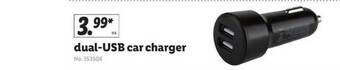 Lidl Dual-USB Car Charger offer
