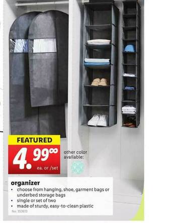Lidl Organizer offer