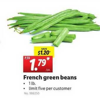 Lidl French Green Beans offer