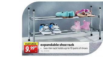 Lidl Expandable Shoe Rack offer