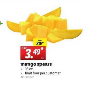 Lidl Mango Spears offer