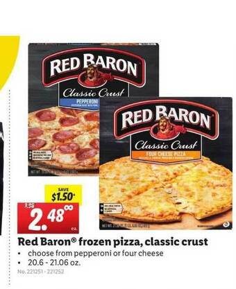 Lidl Red Baron® Frozen Pizza, Classic Crust offer