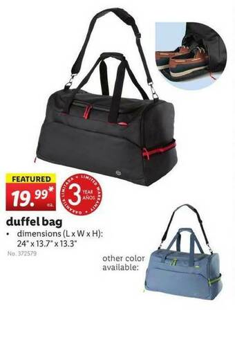 Lidl Duffel Bag offer