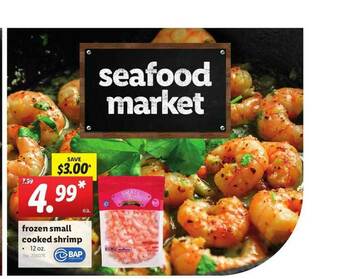 Lidl Frozen Small Cooked Shrimp offer