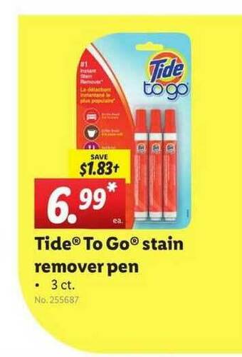 Lidl Tide® To Go® Stain Remover Pen offer