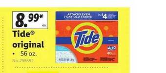 Lidl Tide® Original offer