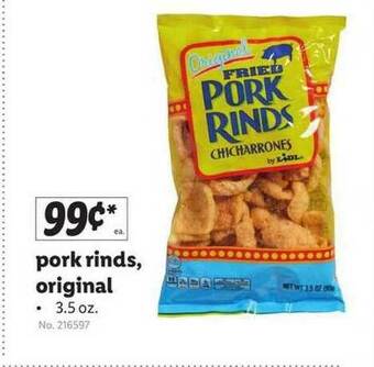 Lidl Pork Rinds, Original offer