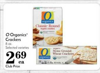 Pavilions O Organics® Crackers offer
