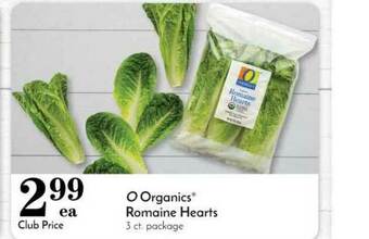 Pavilions O Organics® Romaine Hearts offer