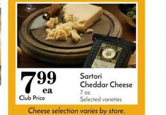 Pavilions Sartori Cheddar Cheese offer