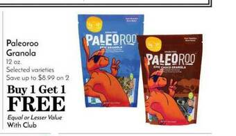 Pavilions Paleoroo Granola offer