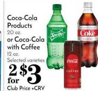 Pavilions Coca-Cola Products Or Coca-Cola With Coffee offer