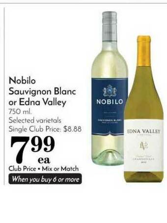 Pavilions Nobilo Sauvignon Blanc Or Edna Valley offer