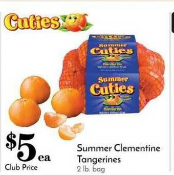 Pavilions Summer Clementine Tangerines offer