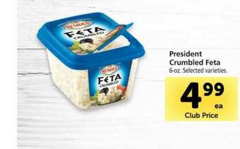 Vons President Crumbled Feta offer