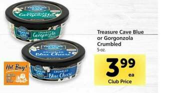 Vons Treasure Cave Blue Or Gorgonzola Crumbled offer