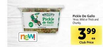 Vons Pickle De Gallo offer