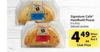 Vons Signature Cafe® Handheld Pizzas offer