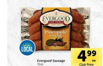 Vons Evergood Sausage offer